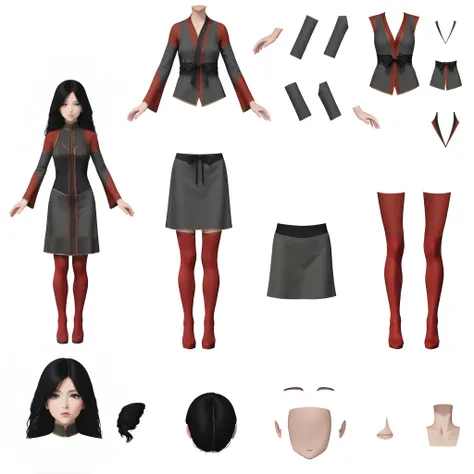 Vtuber LIVE2D Universal Split Model - 虚拟主播万能拆分 live2d vroid