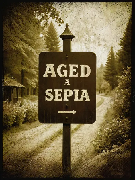 Aged Sepia Photo CE SDXL