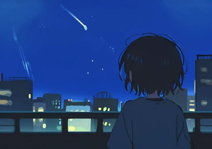 score_9, score_7_up, score_6_up BREAK 1girl, looking up, from behind, cityscape, night, horizon, moon, star (sky), shooting star
<lora:mujiaug23-step00000165:1>