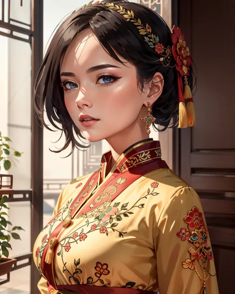 embroidered dress