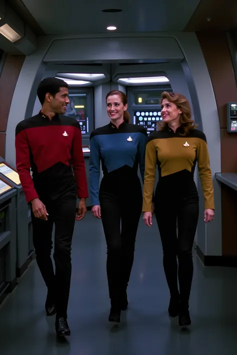 Star Trek TNG uniforms (4 variants) (Flux)