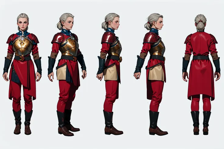 SD1 The Witcher 3 Turn, Multi-View, Turnaround, Model Sheet, Character Design