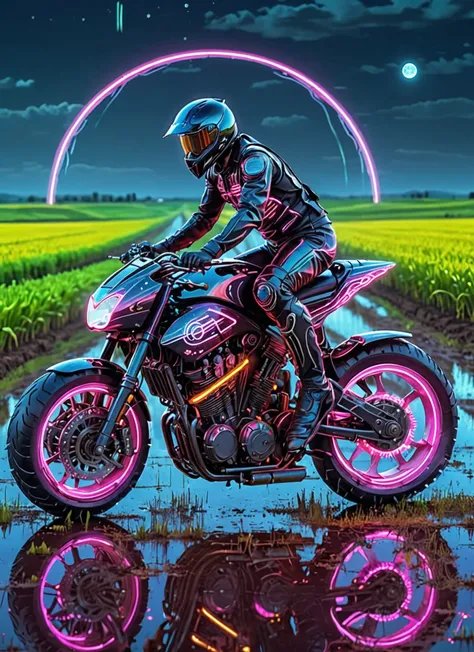 Neon Futuristic Superbike XL