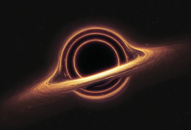 Gargantua Black Hole ( From Interstellar Movie )