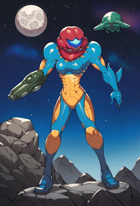 Fusion Suit Samus (Metroid Fusion) [Pony Diffusion]