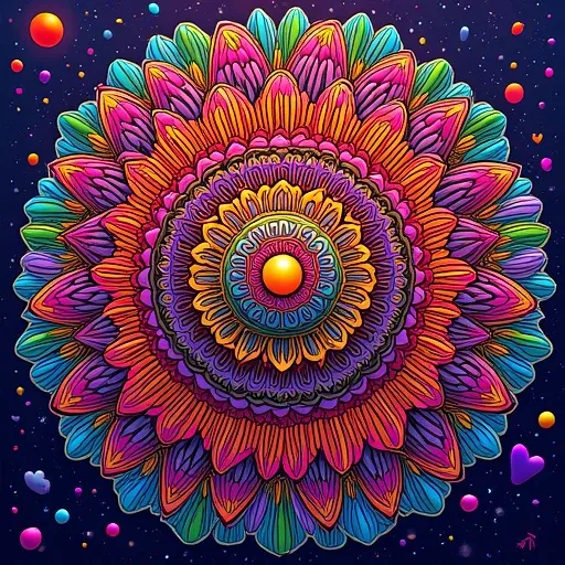 psychedelic flower