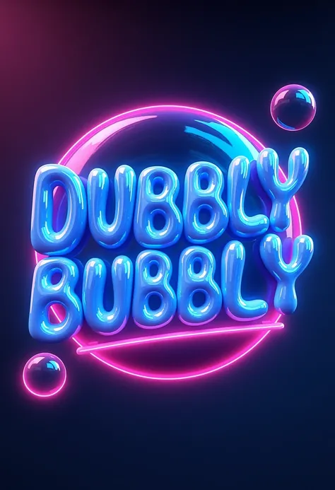 3D Bubbly Font FLUX