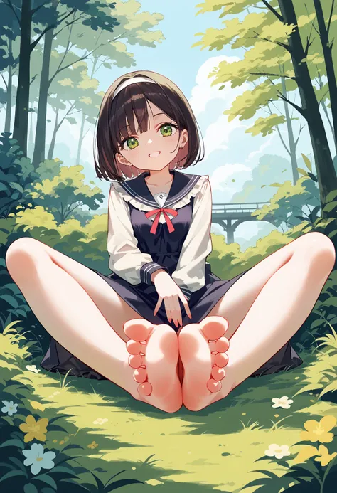 [POSE]Feet sandwich pose