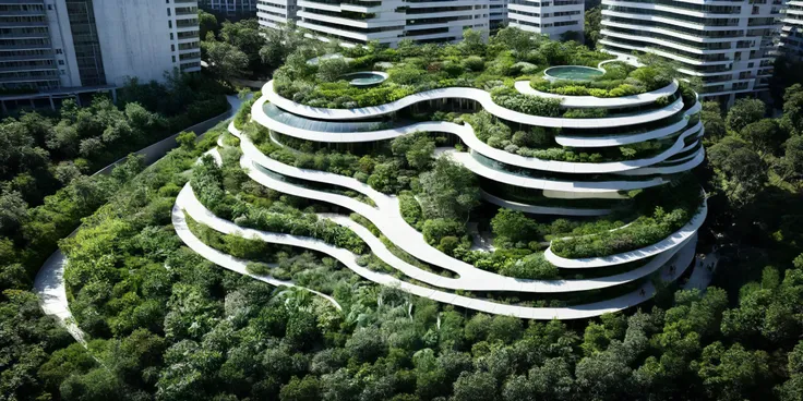 SDXL_terraced buildings