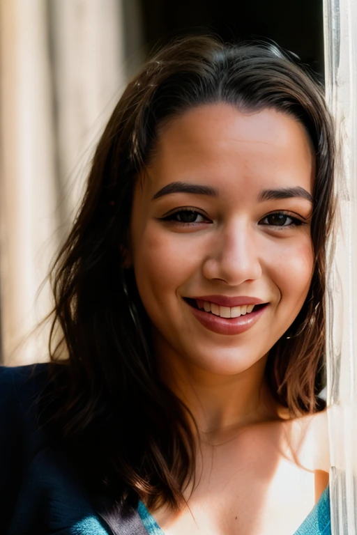 <lora:OliviaSaint:0.8>, full color portrait of a young woman, smile, natural light, RAW photo, subject, 8k uhd, dslr, soft lighting, high quality, film grain, Fujifilm XT3