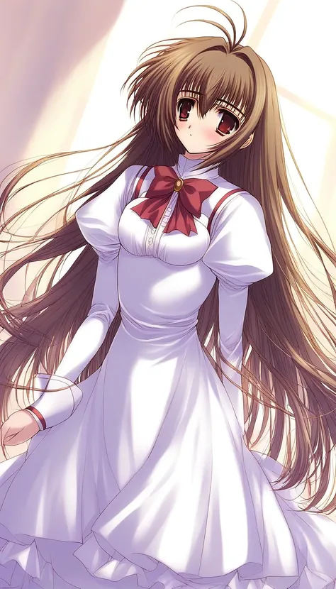 score_9, score_8_up, score_7_up, source_anime, rating_explicit, BREAK  <lora:Miyanokouji_Mizuho_Ver2.0_XL:1> MiyanokoujiMizuho, very long hair, brown hair, otoko no ko, antenna hair, brown eyes, ahoge,
 1boy, solo, male focus, long sleeves, bow, crossdress...