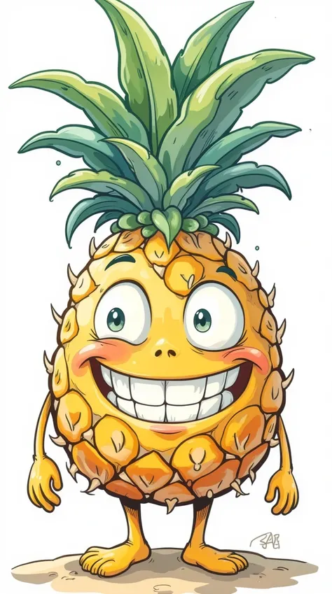 Version 2 pineapple mascot