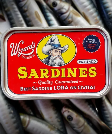 Wizard's Vintage Sardine Tins