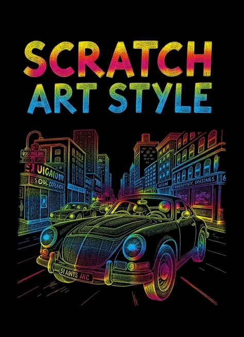 Scratch Art Style