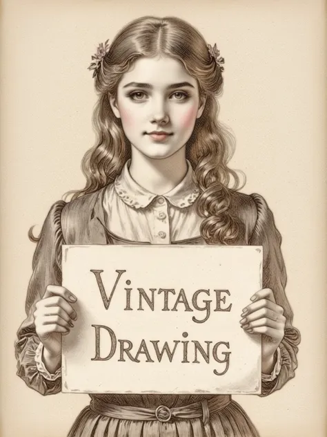 Vintage Drawing - CE