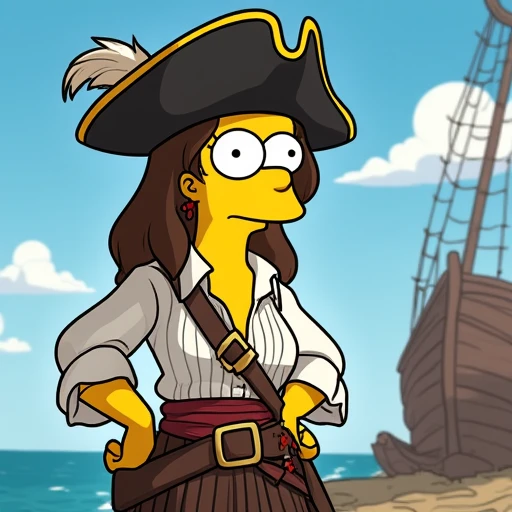 Female Pirate Simpsons v2