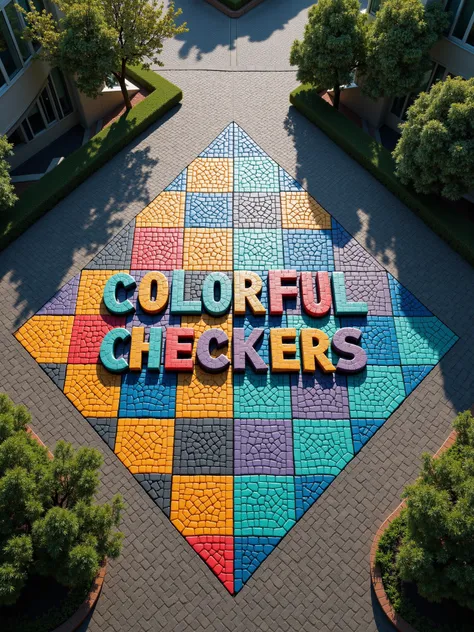 Colorful Checkers FLUX, SDXL