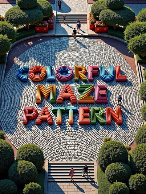 Colorful Maze Pattern FLUX & SDXL