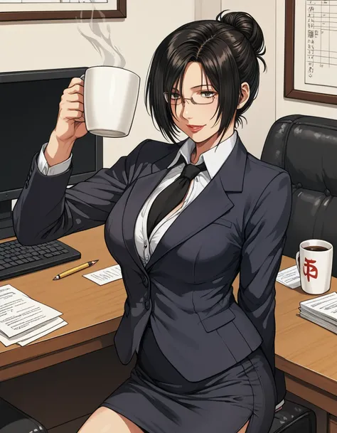 Shinobu's Glasses-Wearing Woman