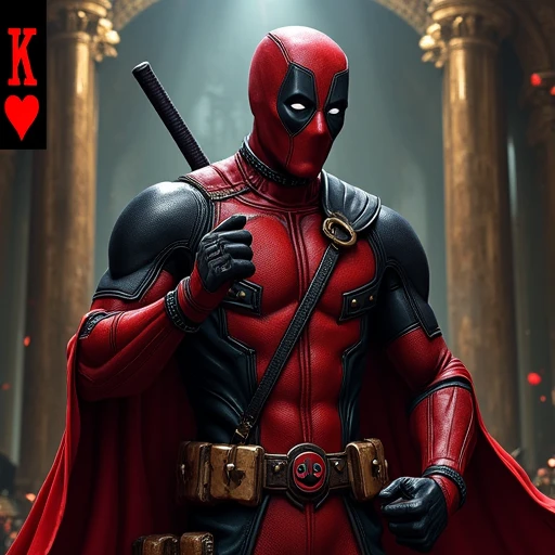 anipkr, deadpool as the king of spades