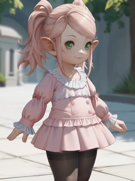 score_9, score_8_up, score_7_up, score_6_up, 1girl, solo <lora:Lalafellv3-20:0.8> lalafell, pointy ears, flat chest, shortstack,
nanamo ul namo, green eyes, pink hair, twintails, light smile,
checkered frilled shirt, pink skirt, black pantyhose, mary janes