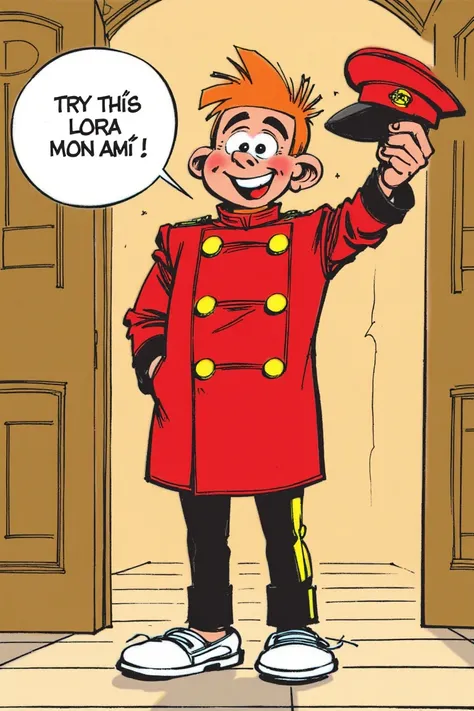 Spirou & Fantasio - Bande dessinée style (franco-belgian comic)