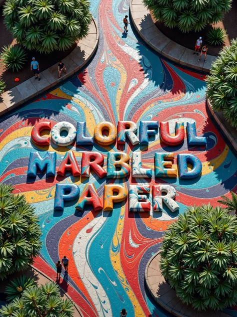 Colorful Marbled Paper FLUX & SDXL