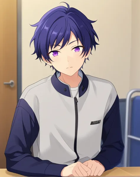 score_9, score_8_up, score_7_up, source_anime, anime screencap, depth of field, rating_safe, BREAK,
1boy, solo, yaoi, male focus,
looking at viewer, facing viewer, portrait, face focus,
fushimi_yuzuru,
indoors, <lora:Ensemble_Stars_Characters_LoRA:1>