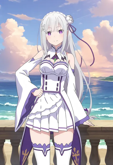 Emilia: Re:zero S1 | Character | Anime Style| Lora | PonyXL