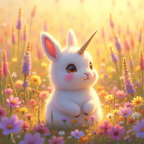 Fluffy Rabunicorn - a rabbit unicorn hybrid •••FLUX••• @Ethanar