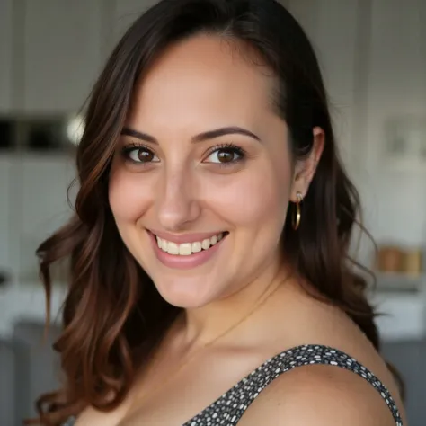 face shot of a woman smiling