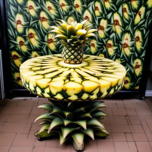 A photograph of a small table with a centerpiece of flowers.