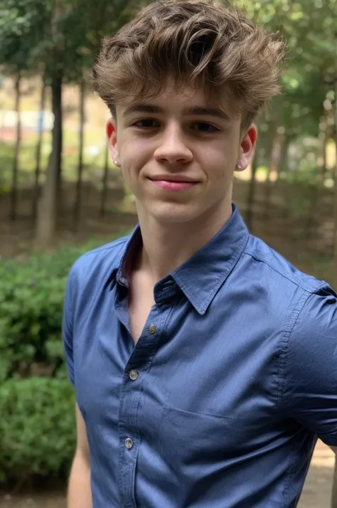 solo, highest resolution highly detailed photograph. head shot, portrait, looking at viewer, Liam.Leigh, blue dress shirt, perfecteyes, 20 year old man