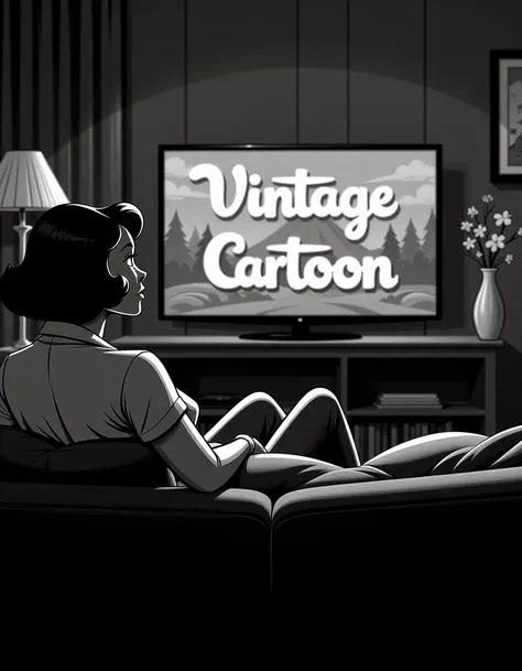 B&W Vintage Cartoon