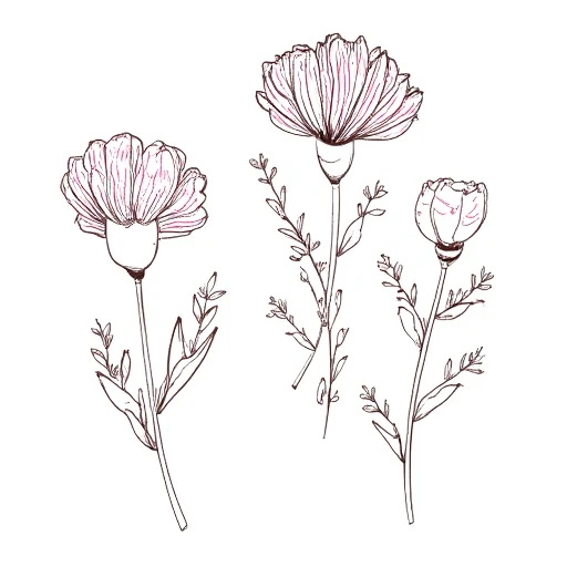 Hand Drawn Flowers