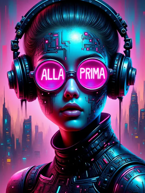 Neon Cyberpunk Alla Prima