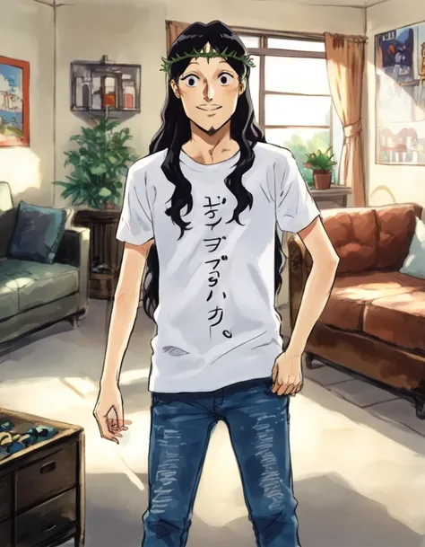 young man who resembles Johnny_Depp:Saint Young Men[ジョニー・デップに似た青年:聖☆おにいさん] Pony