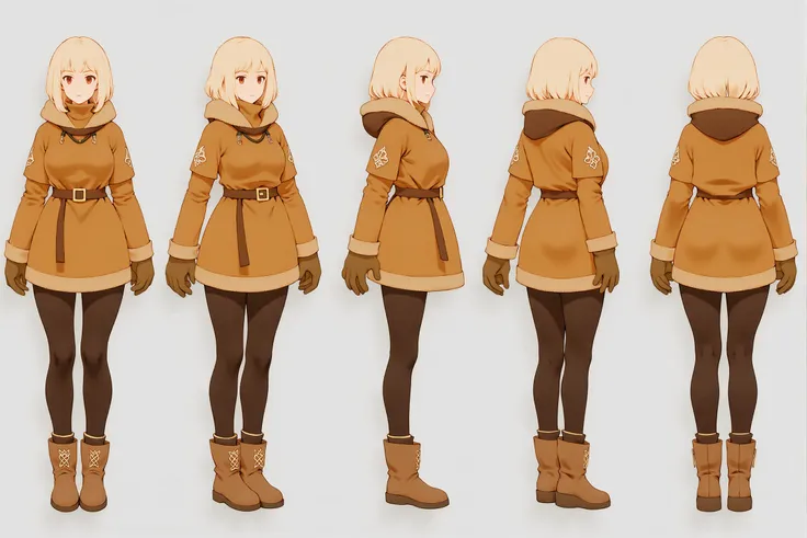 F1 CharTurn, Multi-view, Turnaround, Model Sheet, Character design