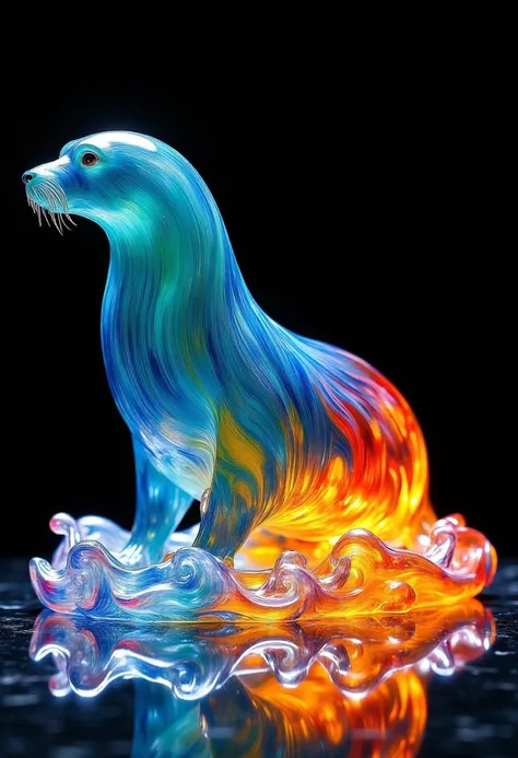 Colorful Glass Statues FLUX @Ethanar