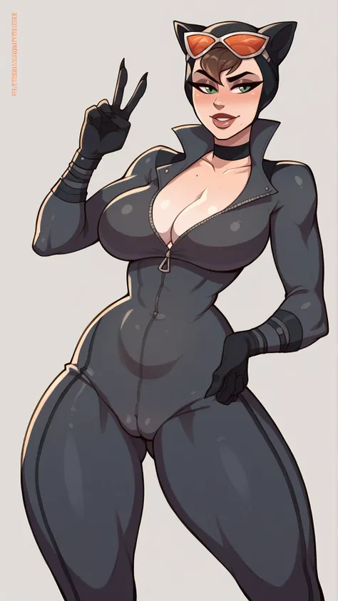 score_9,score_8_up,score_7_up,score_6_up,derpibooru_p_95,detailed eyes,beautiful,perfect eyes,source_western,rating_explicit,<lora:Toksie:1>,catwoman, large breasts, tight clothes, cleavage, v