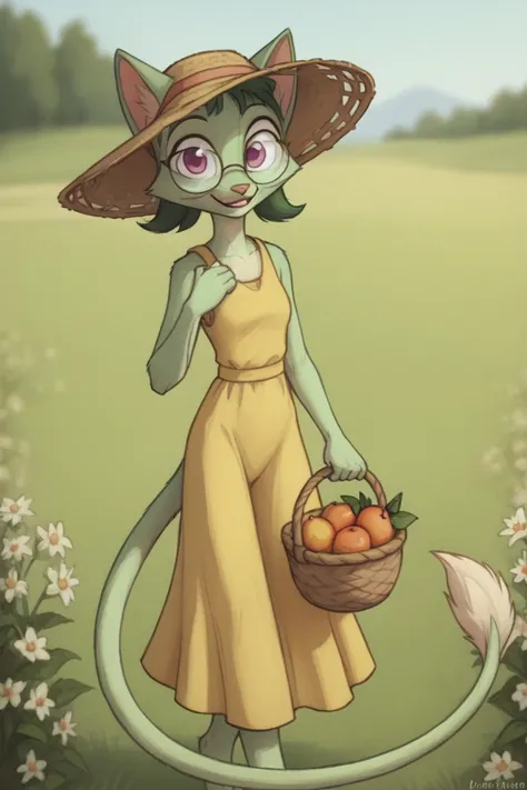 score_9, score_8_up,
l1l1th_dcp, glasses, tail,
<lora:Lilith_Dreamkeepers_-_Prelude:1>
summer dress, summer hat, chamomile field, holding fruit basket, smiling, looking at viewer,