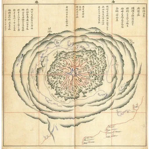 Asian Ancient Map - Medium