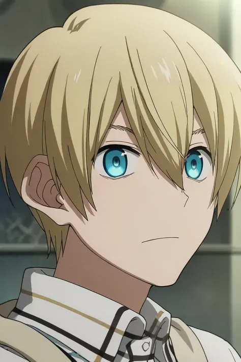 score_9, score_8_up, score_7_up, source_anime, rating_safe, intricate details, anime screencap, , official style, , depth of field, 1boy, solo, male focus, <lora:william_macbeth_pony:0.84>, william_macbeth, blonde hair, blue eyes, short hair, hair between ...