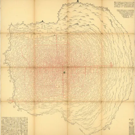 Asian Ancient Map - Complex