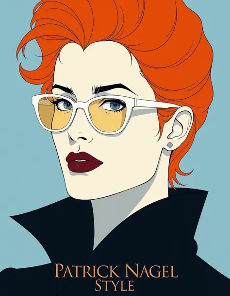 Patrick Nagel Style FLUX