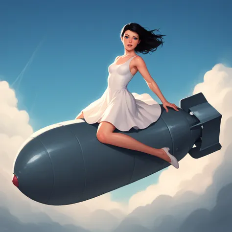 Girl Riding Bomb [ Concept ] by Leaf