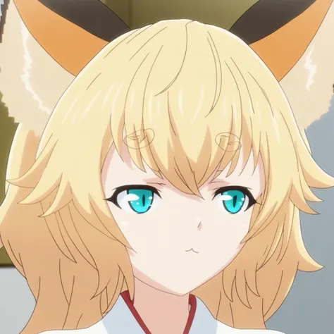 Kitsunemusume18, blonde hair, animal ears, fox ears,