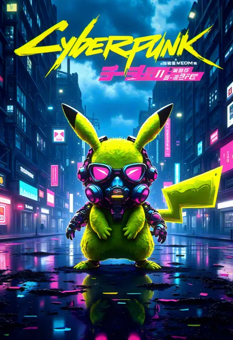 FLUX Cyberpunk Poster