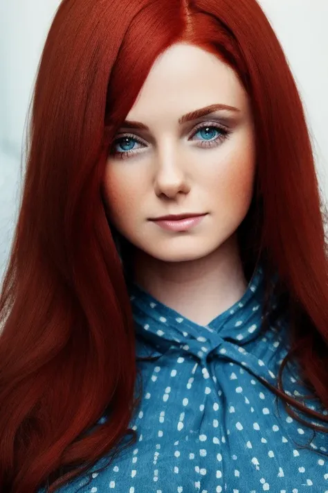 <lora:Lena_Katina:1> lena katina, facial portrait, long hair, redhead