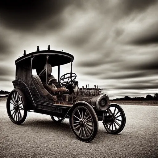 motor vehicle, hat, simple background, window, cloudy sky